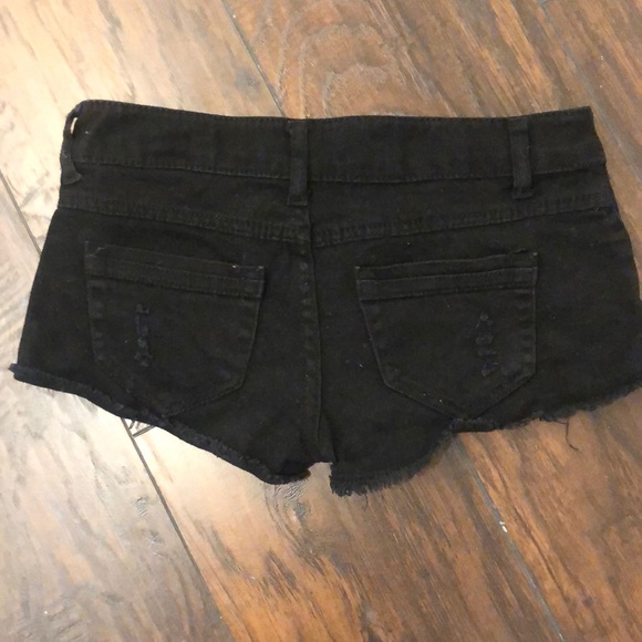 GUC Blue Asphalt black size 1 juniors shorts - Picture 2 of 3